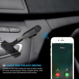 Universal 3.5mm jack Bluetooth Car Kit Hands free Music Audio Receiver