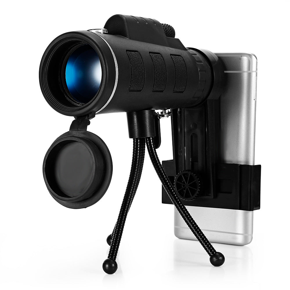 16X52 ~ 40X60  Monocular Telescope HD Night Vision WITH Compass Phone Clip Tripod